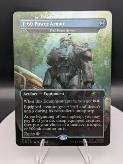 Fallout MTG SLD: FOIL T-60 Power Armor / T-45 Power Armor (NM) - Image 1