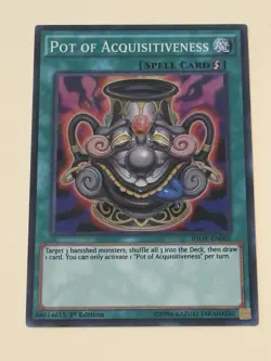 Yugioh Pot of Acquisitiveness INOV-EN065 Super Rare NM - Image 1