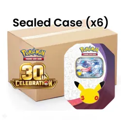 Pokemon 30th Anniversary ex Tin Greninja Sealed Case (x6) **PRE-ORDER** - Image 1