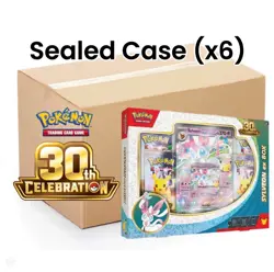 Pokemon 30th Anniversary ex Box Sylveon Sealed Case (x6) **PRE-ORDER** - Image 1