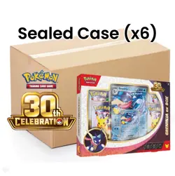 Pokemon 30th Anniversary ex Box Greninja Sealed Case (x6) **PRE-ORDER** - Image 1