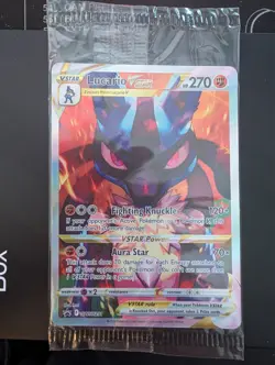 Lucario VSTAR SWSH291 Crown Zenith ETB Full Art Promo Pokemon New Factory Sealed - Image 1