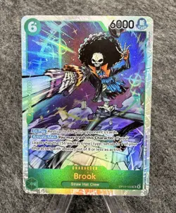 One Piece Card Game Brook OP15-032 R Foil Character 6000P Slash Kami’s Island - Image 1