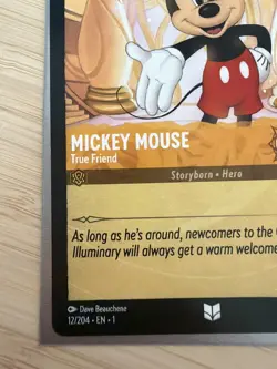 Disney Lorcana Demo Card - Mickey Mouse - True Friend - First Chapter Demo Deck - Image 4