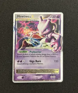 Mewtwo LV.X DP28 LP+ Diamond and Pearl Holo Pokemon TCG Card - Image 1