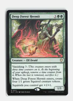 Deep Forest Hermit 213 Commander: Bloomburrow MTG NM - Image 1