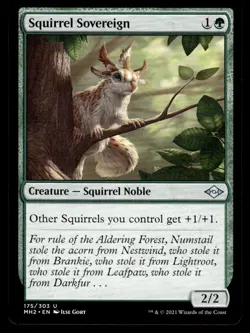 2021 MTG Squirrel Sovereign MH2 Uncommon #175 - Image 1