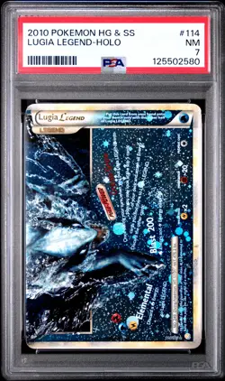 Lugia Legend Holo 114/123 Heartgold & Soulsilver Pokemon PSA 7 - Image 1