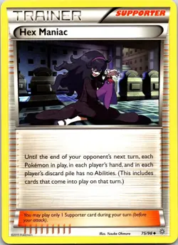 Hex Maniac 75/98 Uncommon Ancient Origins Pokemon LP - Image 1