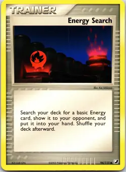 Energy Search 8/12 EX Trainer Kit 2 Plusle Pokemon LP - Image 1
