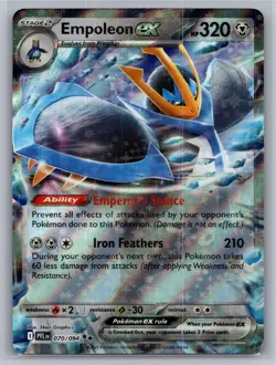 Empoleon ex 070/094 Double Rare Phantasmal Flames Pokemon Holo Near Mint - Image 1
