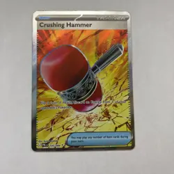 Pitch Black Crushing Hammer 105/084 Ultra Rare Full Art Holo English - Image 1