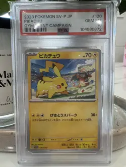 PSA 10 Pikachu + Charizard Promo 120/SV-P Gym Event Campaign Pokemon 2023 Japan - Image 1