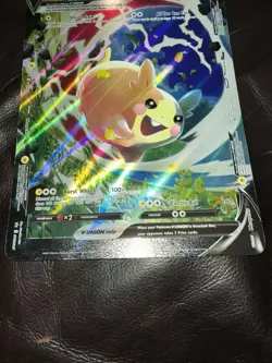 JUMBO Morpeko V-Union SWSH215-218 Black Star Promos Holo Pokemon NM - OVERSIZED - Image 2