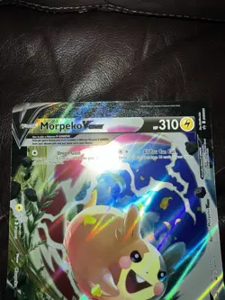 JUMBO Morpeko V-Union SWSH215-218 Black Star Promos Holo Pokemon NM - OVERSIZED - Image 3