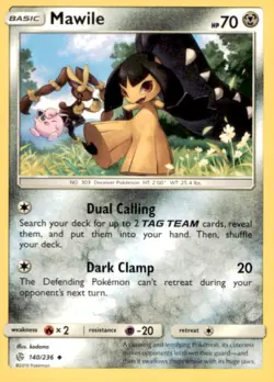 MAWILE 140/236 UNCOMMON COSMIC ECLIPSE POKEMON NEAR MINT - Image 1