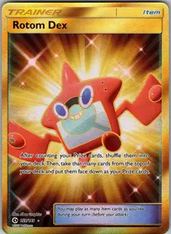 Rotom Dex (Secret) 159/149 Holo Secret Rare SM Base Set Pokemon Near Mint - Image 1