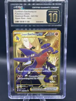 CGC Pristine 10 Cynthia's Garchomp ex Destined Rivals 2025 Pokemon #241 - Image 1