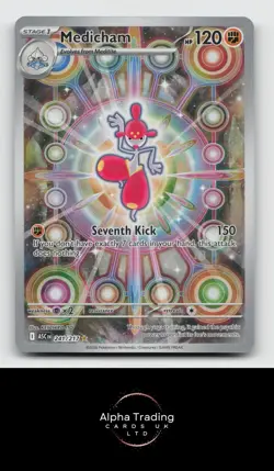 Medicham 241/217 Illustration Rare Ascended Heroes Pokemon Holo Near Mint - Image 1