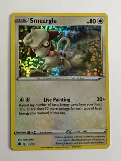 Pokemon TCG McDonalds Promo Holographic Smeargle 15/15 Near Mint - Image 1