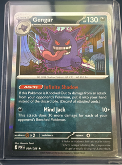 Pokemon TCG Gengar 050/088 Perfect Order ME03 Holo Rare NM English Ghost Type - Image 1