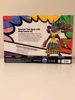 Pokemon TCG PREMIUM POSTER COLLECTION MEGA LUCARIO Ascended Heroes - Image 2