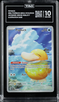 2026 PSYDUCK 226 ILLUSTRATION RARE ASCENDED HEROES POKEMON TAG 10 - Image 1