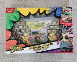 Pokemon TCG Ascended Heroes Mega Lucario Premium Poster Collection SEALED - Image 1