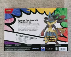 Pokemon TCG Ascended Heroes Mega Lucario Premium Poster Collection SEALED - Image 2