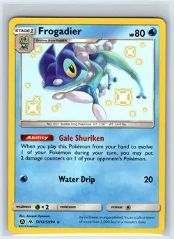 Frogadier SV12/SV94 Shiny Rare Hidden Fates Shiny Vault Pokemon Holo Near Mint - Image 1
