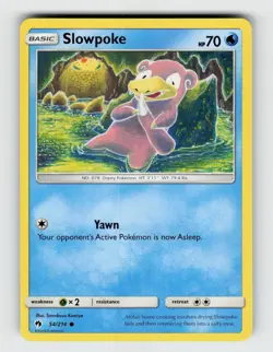 Slowpoke 54/214 - Pokemon - Lost Thunder - Common - NM - Image 1