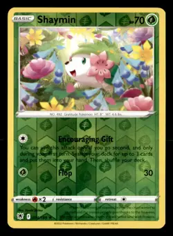 Shaymin 014/189 Rare Astral Radiance Pokemon Reverse Holo Near Mint - Image 1