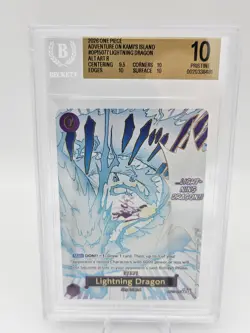 Lightning Dragon [Alt Art] OP15-077 One Piece Adventure on Kami's Island BGS 10! - Image 1