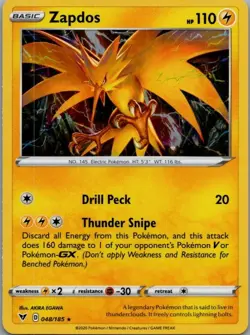 Zapdos (Cosmos Holo) Promo Miscellaneous Cards & Products 048/185 NM - Image 1