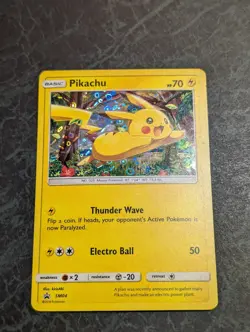 Pokemon TCG Black Star Promo Pikachu SM04 Holo Card General Mills - Image 1