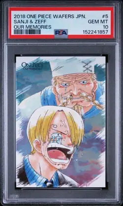 PSA 10 One Piece Wafer Card Sanji & Zeff Our Memories 05 Japanese 2018 Vintage - Image 4