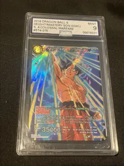 Height of Mastery Son Goku BT4-075 SR Foil Dragon Ball Super Card Game AGS 9 - Image 1