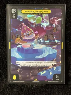 Vibes TCG Josephine, Party Queen ARCTIC FOIL- Legend of the Lils Card # 039 - Image 2