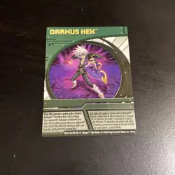 Bakugan Card - Darkus Hex - Green Ability Card - BA570 - 43/48n - 2008 - Image 1