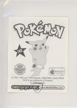 Eggsecute Merlin Pokemon Album Stickers #102 1999 - Image 2