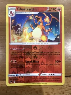 Pokemon TCG Charizard Vivid Voltage 025/185 Reverse Holo Rare - Image 1