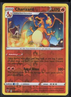 Pokemon TCG Charizard Vivid Voltage 025/185 Reverse Holo Rare - Image 1