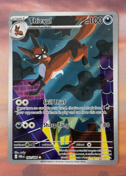 Thievul 092/084 Pokemon TCG: Pitch Black Near Mint (NM) Illustration Rare - Image 1