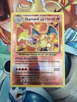 2016 Pokemon XY Evolutions 11/108 Charizard Reverse Holo, Near Mint Condition - Image 1