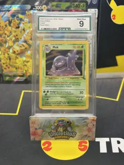 Omnigrading MINT 9 1999 Pokemon Fossil Unlimited #13 Muk Holo - Image 1