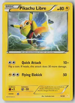 Pikachu Libre (14 14/30 XY Trainer Kit: Pikachu Libre & Suicune Pokemon MP - Image 1