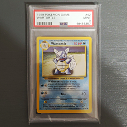 Wizards of the Coast Pokemon Base Set Wartortle 42/102 English Regular PSA 9 - Image 1