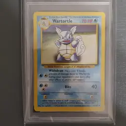 Wizards of the Coast Pokemon Base Set Wartortle 42/102 English Regular PSA 9 - Image 2