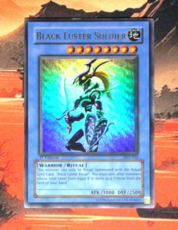 YuGiOh! Black Luster Soldier SYE-024 1st Edition HP UR - Image 1