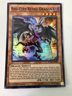 Yugioh - Red-Eyes Retro Dragon - Super - 1st - BOSH-EN095 - NM - Image 1